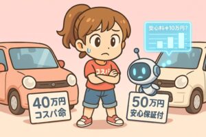 中古軽自動車40万円と50万円の差とは?