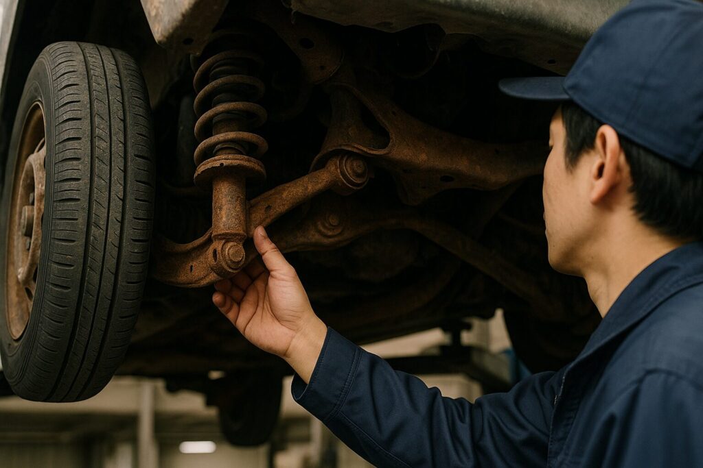中古軽自動車の外装・内装の状態チェック