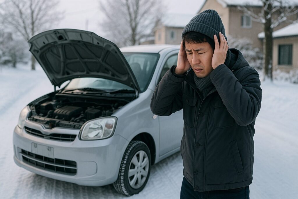 冬の軽自動車バッテリー上がりに注意